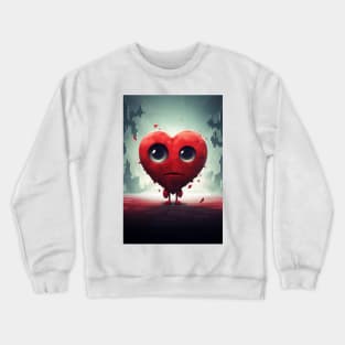 Sad Heart Crewneck Sweatshirt